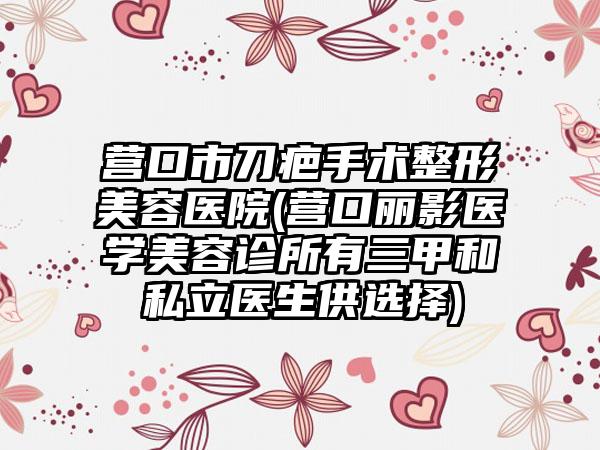 营口市刀疤手术整形美容医院(营口丽影医学美容诊所有三甲和私立医生供选择)