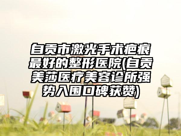 自贡市激光手术疤痕最好的整形医院(自贡美莎医疗美容诊所强势入围口碑获赞)