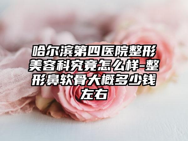哈尔滨第四医院整形美容科究竟怎么样-整形鼻软骨大概多少钱左右